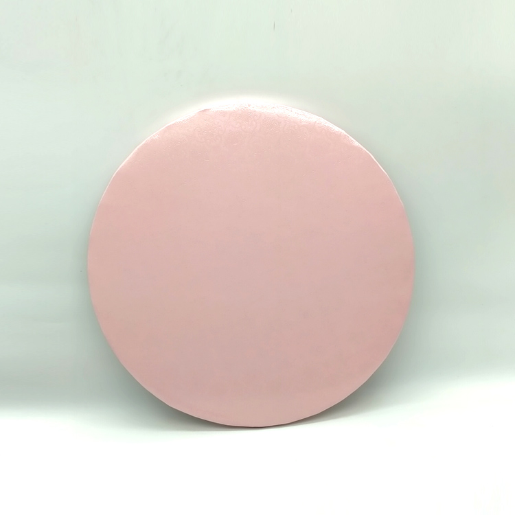 Round Cake Board Drum pink