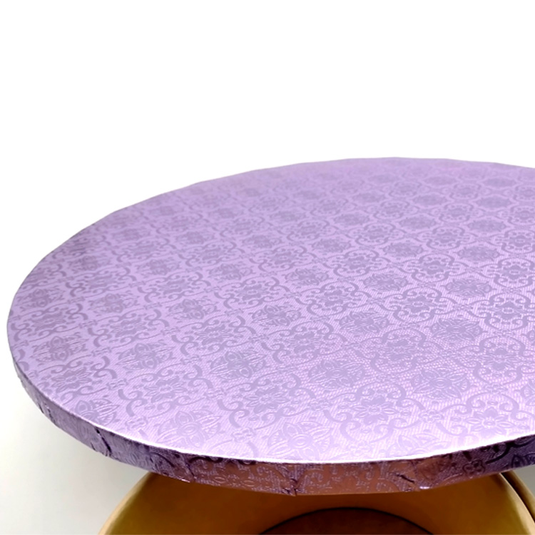 purple Round Cake Board Drum